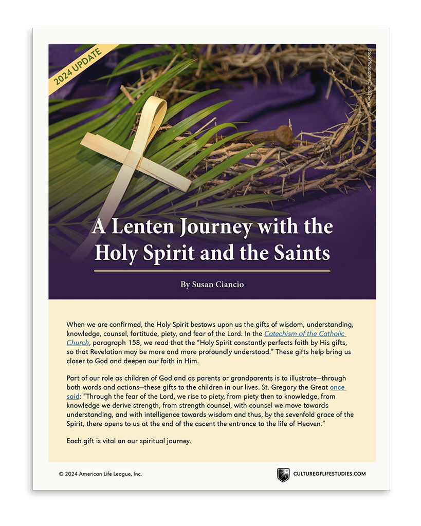 A Lenten Journey with the Holy Spirit and the Saints (Download) American Life League