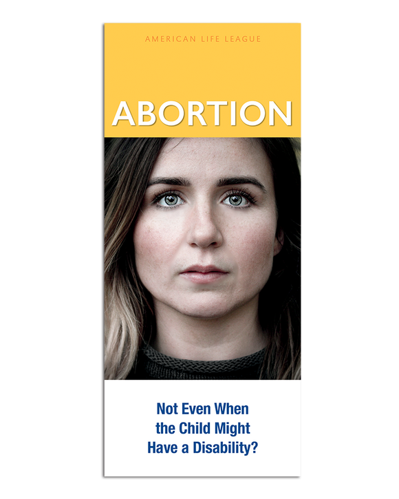 Abortion: Not even when the child might have a disability?