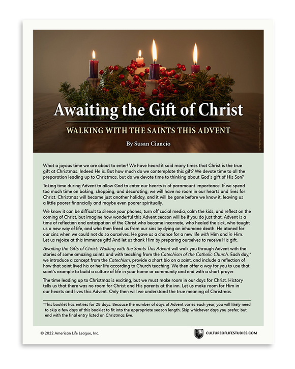 Awaiting the Gift of Christ: Walking with the Saints This Advent (Download)