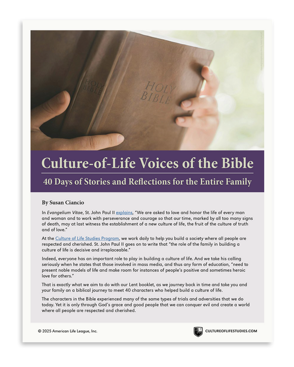 Culture-of-Life Voices of the Bible: 40 Days of Stories and Reflections for the Entire Family (Download)