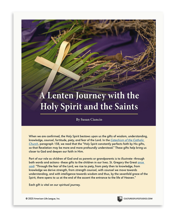 A Lenten Journey with the Holy Spirit and the Saints (Download)