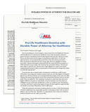 Pro-Life Healthcare Directive with Durable Power of Attorney (FREE Download)