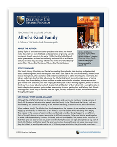 Book Discussion Guide: All-of-a-Kind Family by Sydney Taylor (FREE Download)
