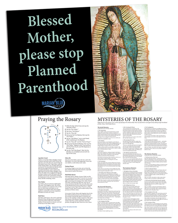 Our Lady of Guadalupe, MBW Sign