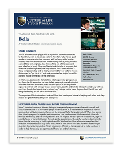 Movie Discussion Guide: Bella (2006) (FREE Download)