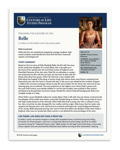 Movie Discussion Guide: Belle (2014)(FREE Download)