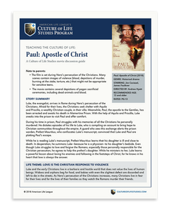 Movie Discussion Guide: Paul: Apostle of Christ (FREE Download)