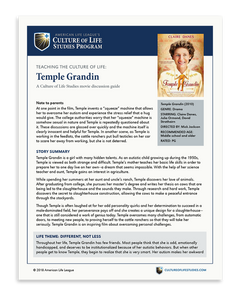 Movie Discussion Guide: Temple Grandin (FREE Download)