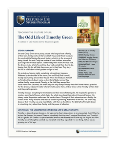 Movie Discussion Guide: The Odd Life of Timothy Green (FREE Download)
