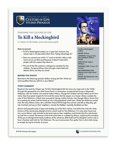 Movie Discussion Guide: To Kill a Mockingbird (1962) (FREE Download)