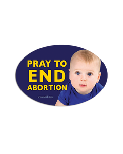 Pray to End Abortion Car Magnet